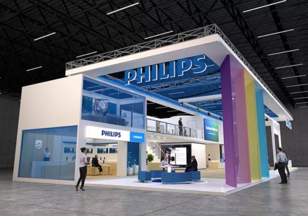 中国展台搭建设计公司-Philips -上海电子展-中国国际进口博览会展台设计和搭建商