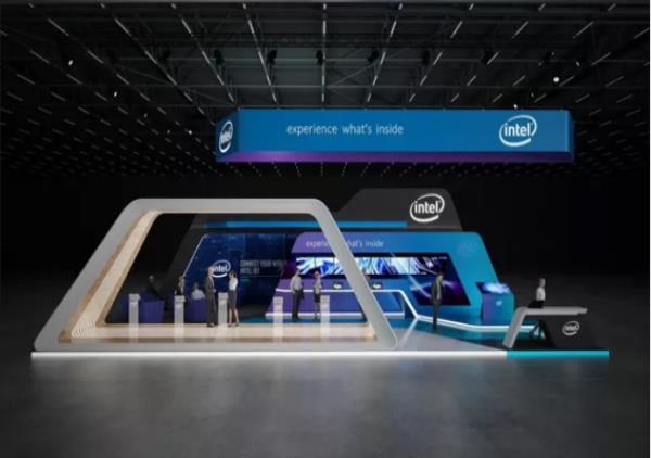 美国展览设计-Intel  Corporation-国际消费电子展-展台设计